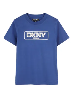 Givenchy Kids logo-print Cotton T-shirt | Blue | FARFETCH