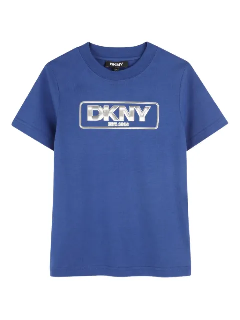 Dkny Kids logo-printed crew-neck T-shirt