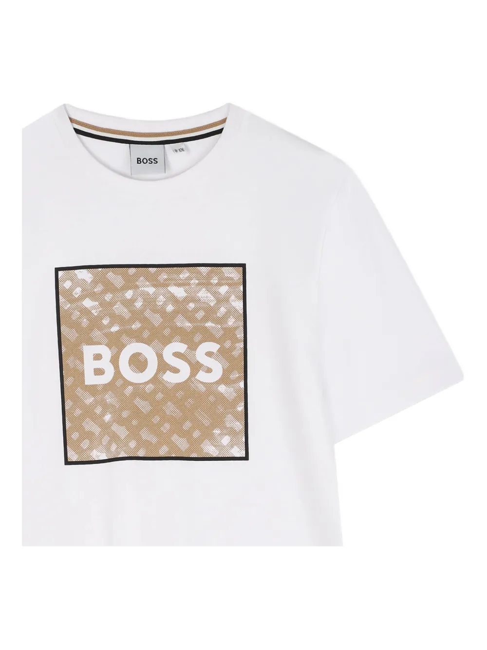 BOSS Kidswear T-shirt met logoprint Wit