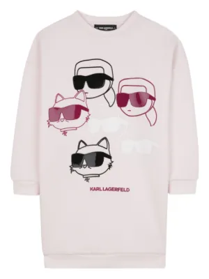 designer girls dresses from karl lagerfeld kids KARL LAGERFELD Girls Black & White Dress