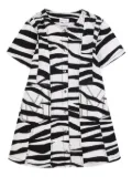 Marc Jacobs Kids zebra-print shirt dress - Black