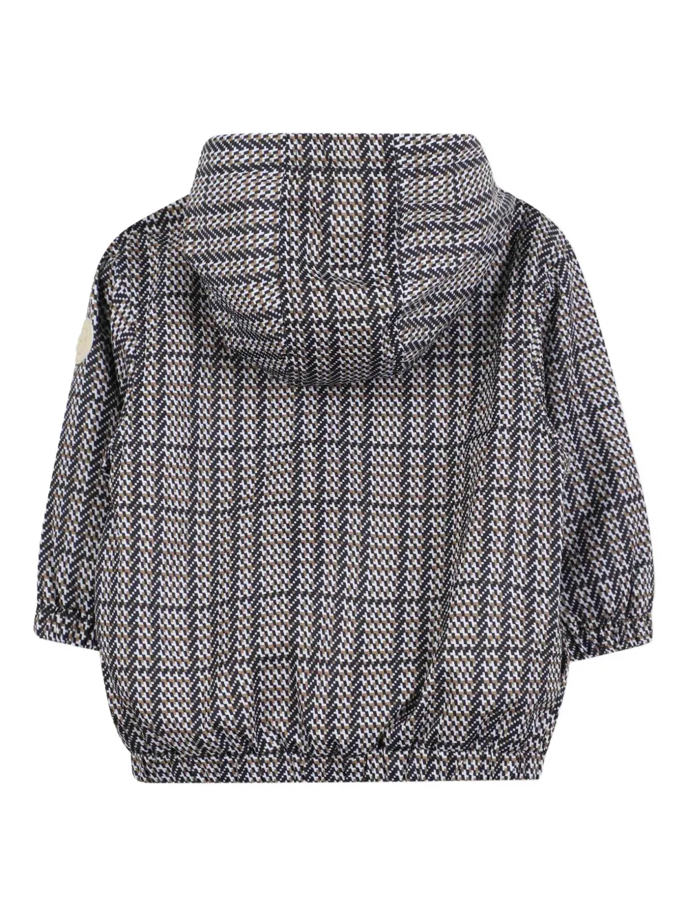 BOSS Kidswear Geruit jack met capuchon Zwart