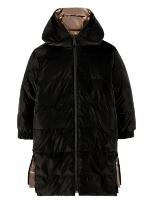 Marc Jacobs Kids floral-embroidered Puffer Jacket | Black | FARFETCH