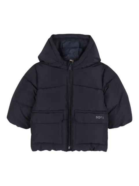 BOSS Kidswear hooded puffer jacket