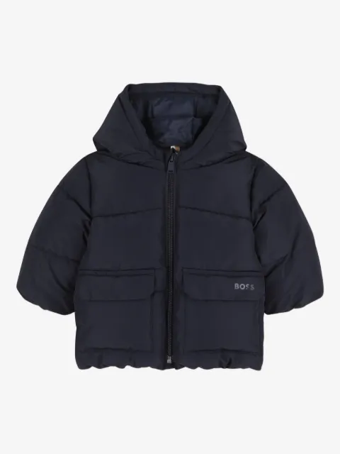 BOSS Kidswear hooded puffer jacket