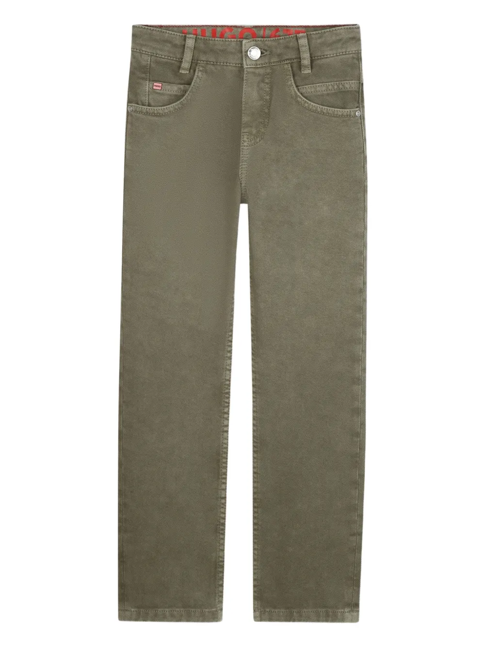 HUGO KIDS Broek met logopatch Groen
