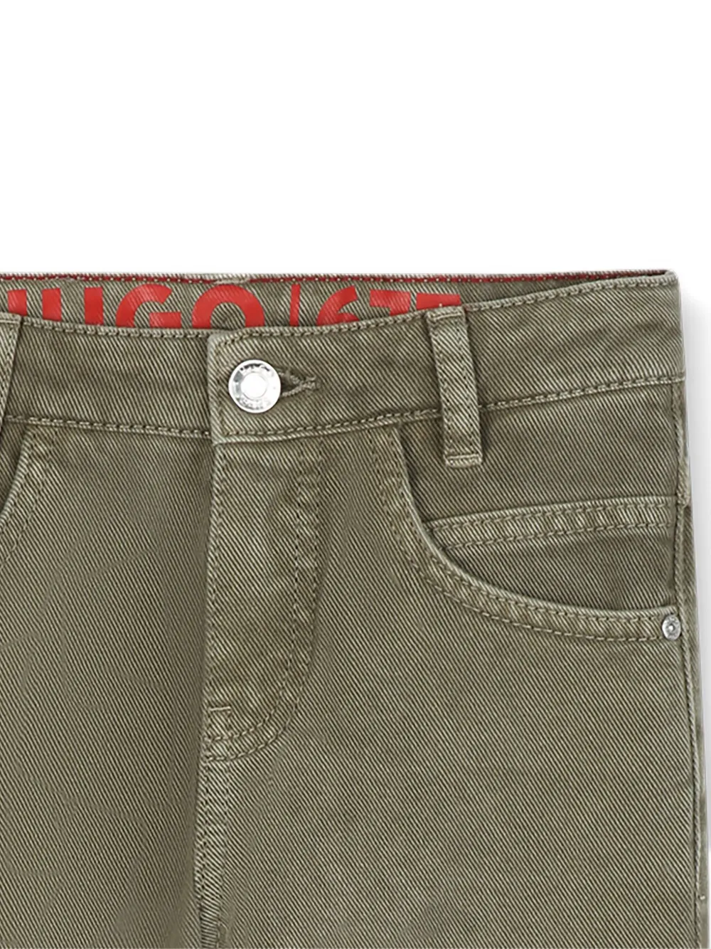 HUGO KIDS Broek met logopatch Groen