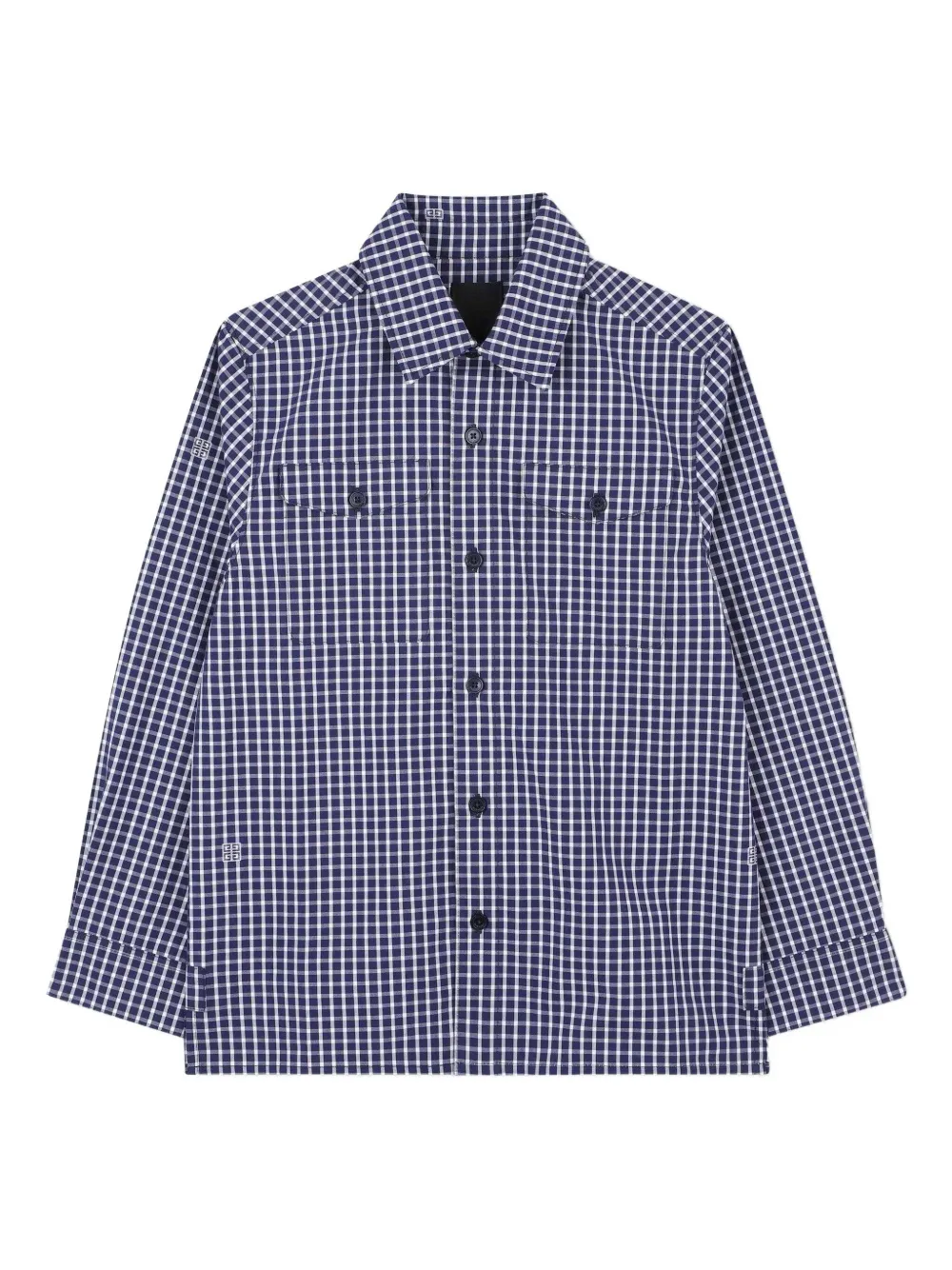 Givenchy Kids Button-up shirt Blauw