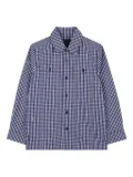 Givenchy Kids checked button-up shirt - Blue