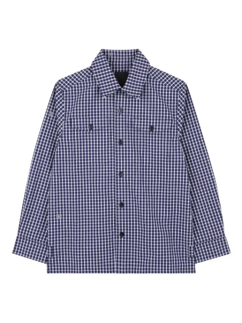 Givenchy Kids checked button-up shirt