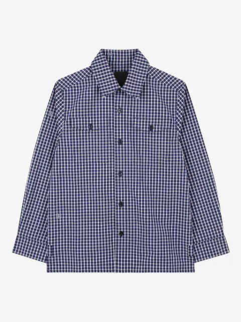 Givenchy Kids chemise boutonnée à carreaux