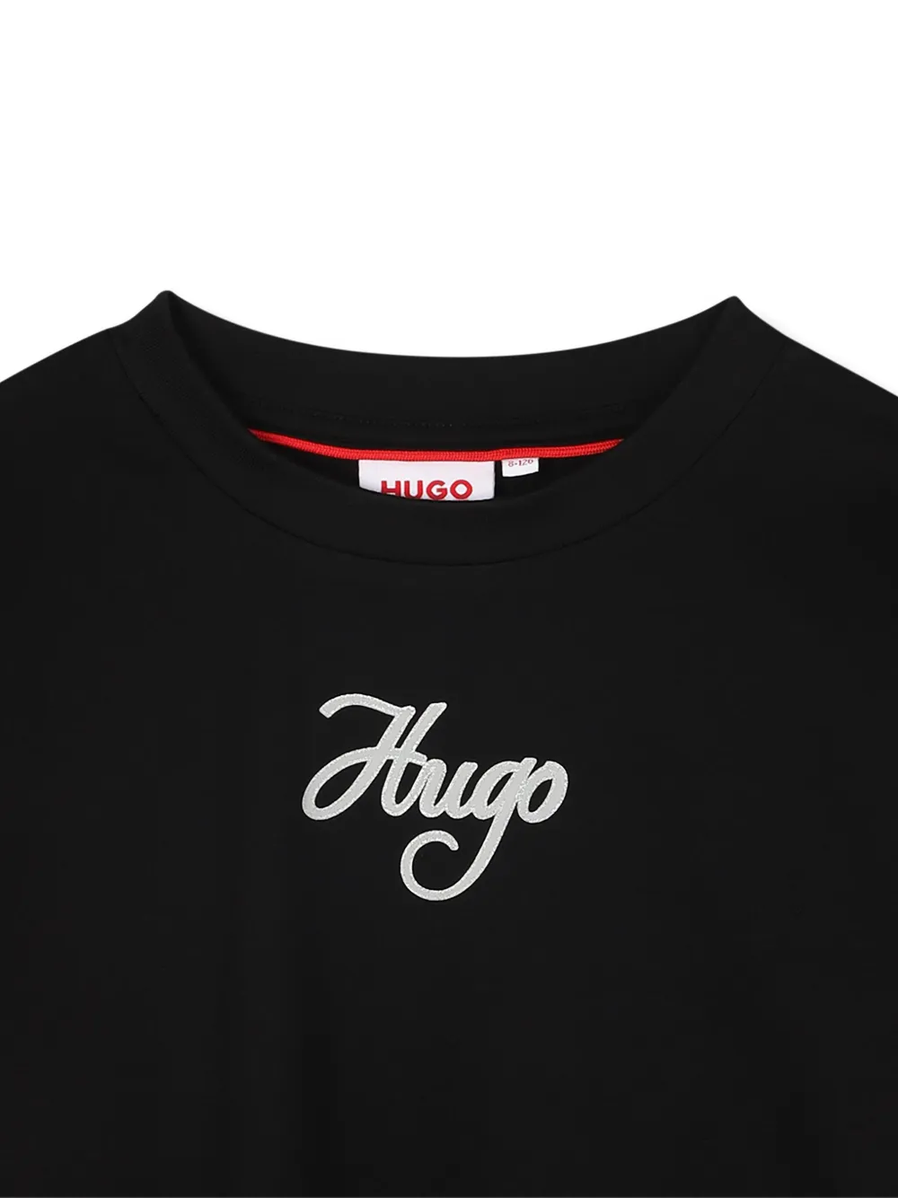HUGO KIDS T-shirt met logoprint Zwart