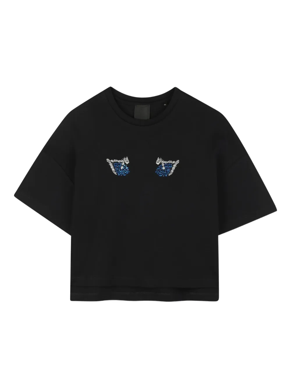 Givenchy Kids T-shirt met oogpatroon Zwart