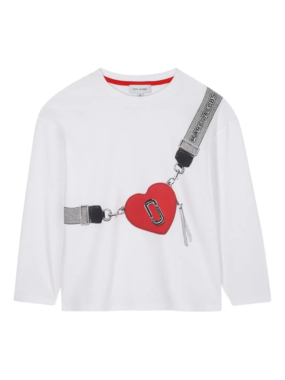 Marc Jacobs Kids T-shirt met hartprint Wit