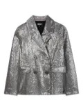 Dkny Kids sequin-embellished double-breasted jacket - Grey