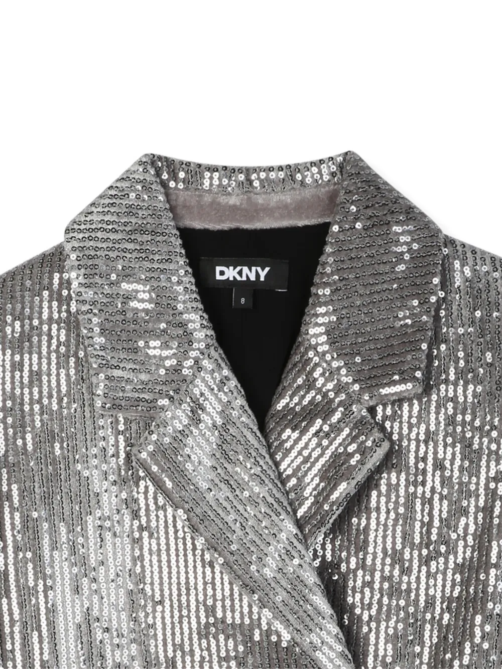 Dkny Kids Jack verfraaid met pailletten en dubbele rij knopen Grijs