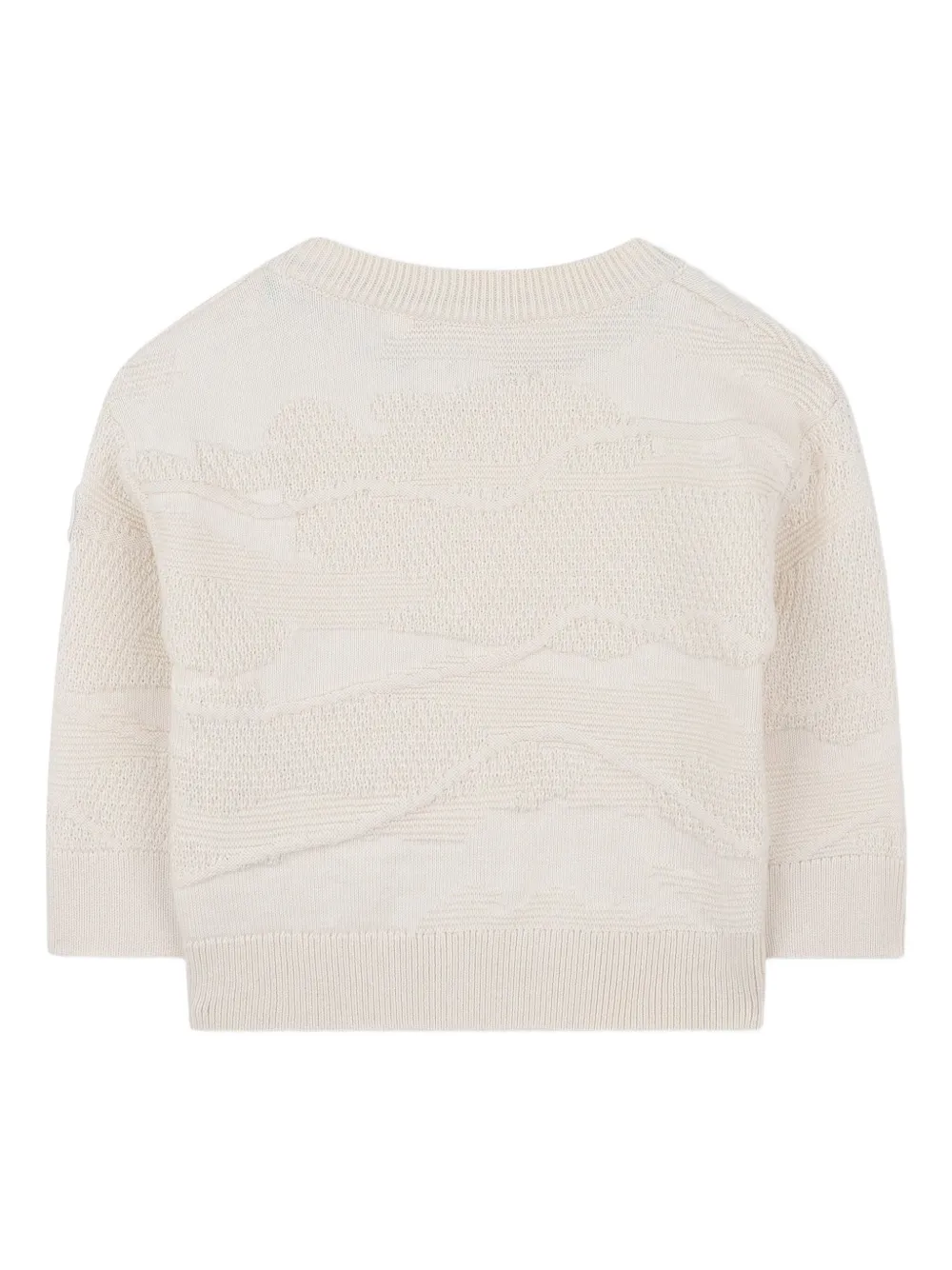 BOSS Kidswear Trui met ronde hals Beige
