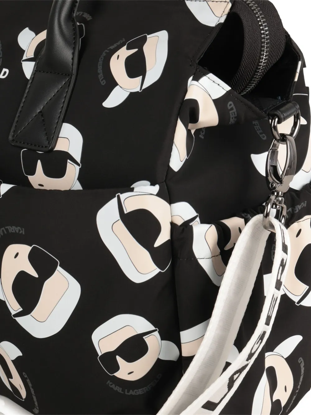 Karl Lagerfeld Kids Ikonik luiertas Zwart
