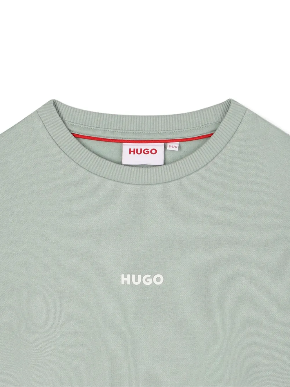 HUGO KIDS Sweater met logoprint Groen