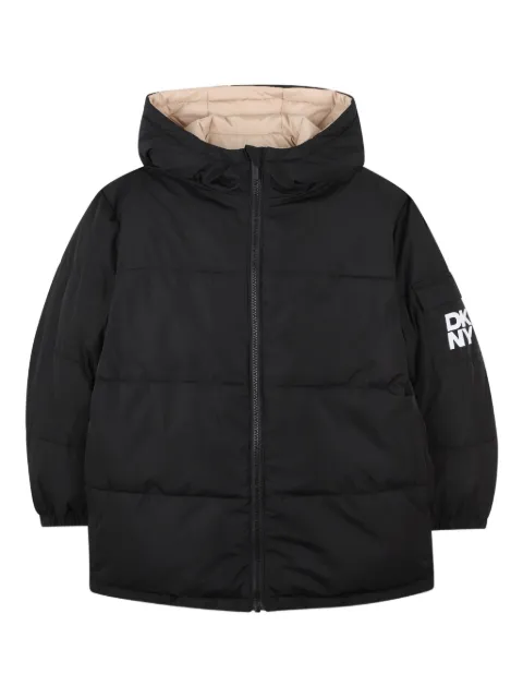 Dkny Kids padded hooded jacket
