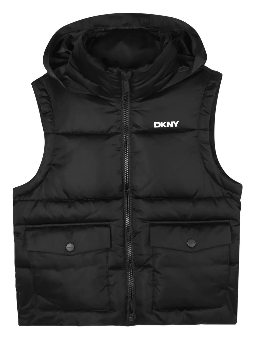 Dkny Kids Gewatteerd jack Zwart