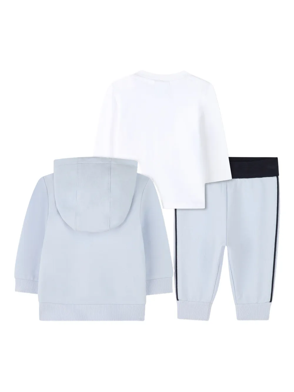 BOSS Kidswear Trainingspak met capuchon Wit