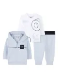 BOSS Kidswear hooded zip-up tracksuit set - White