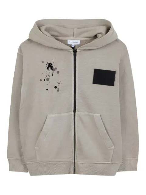 Marc Jacobs Kids splash-print zip-up hoodie