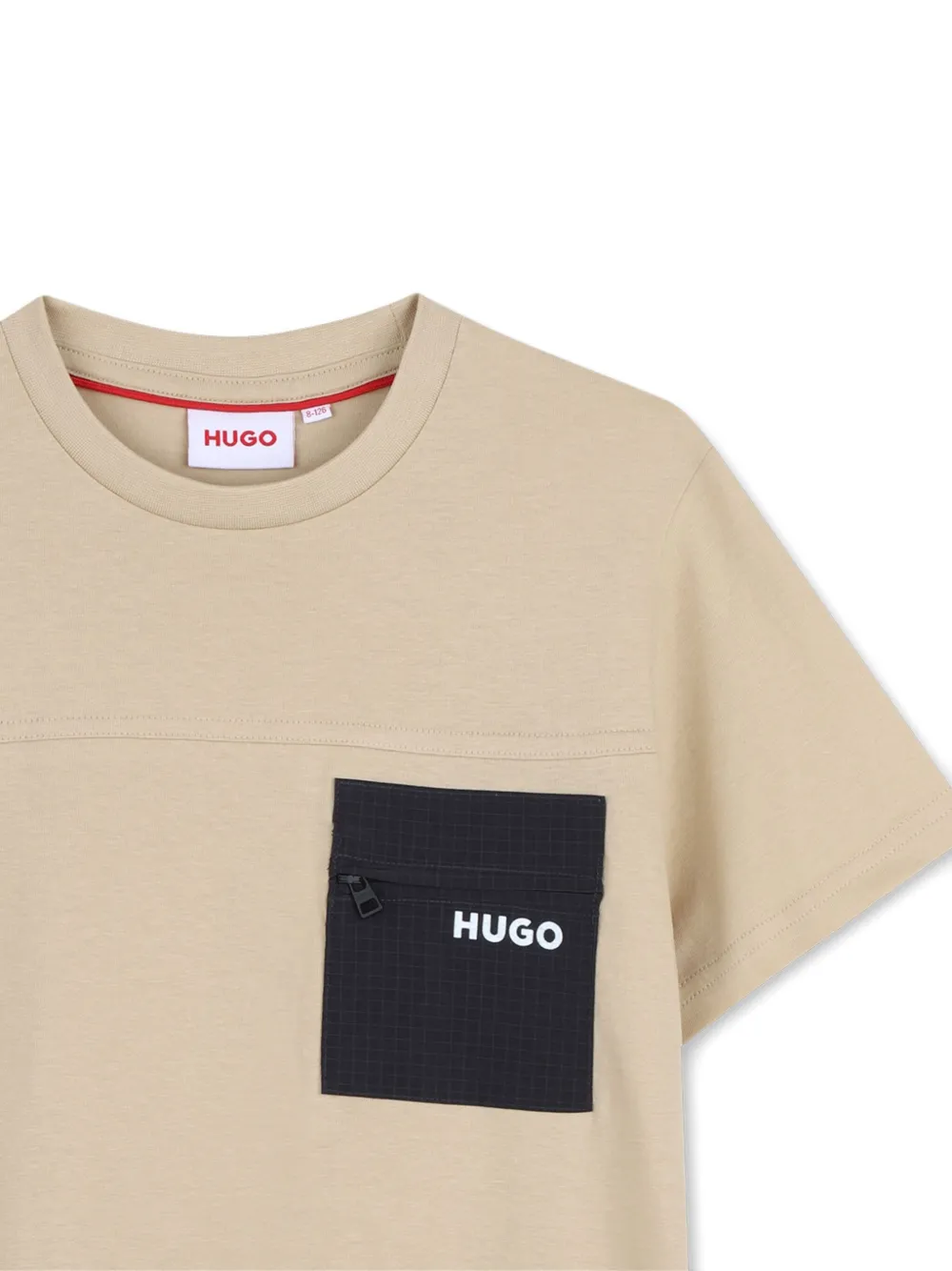 Hugo Boss Pocket-detail Short-sleeved T-shirt In Neutral