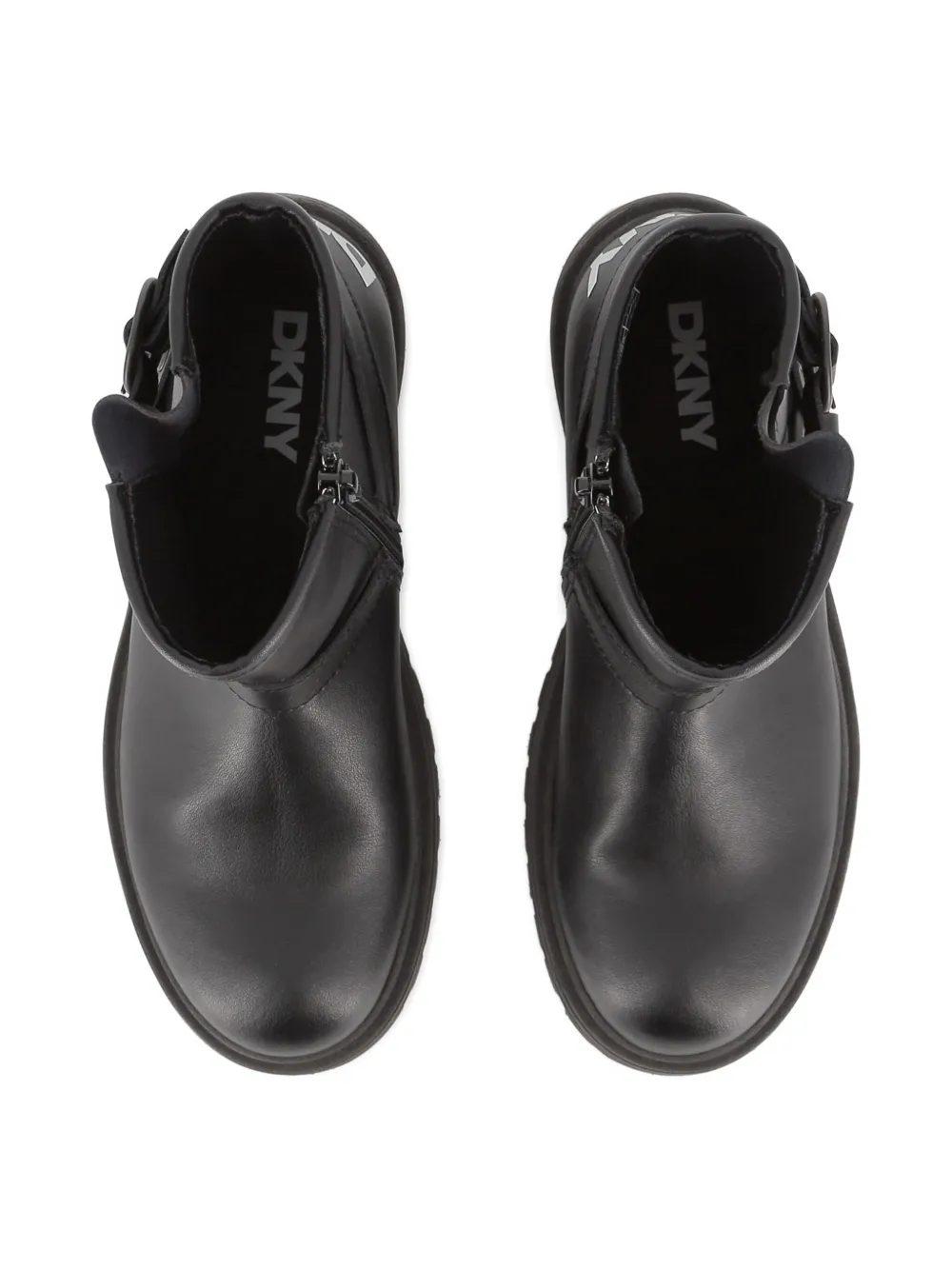 Dkny Kids buckled ankle boots Black
