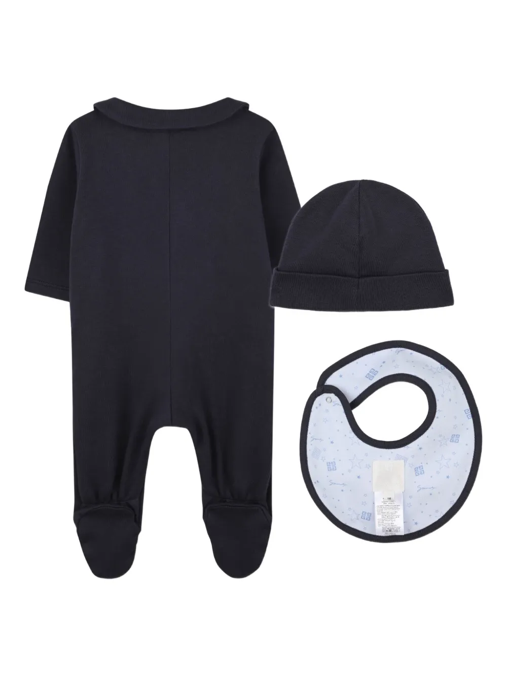 Givenchy Kids Babypakje met geborduurd logo Blauw