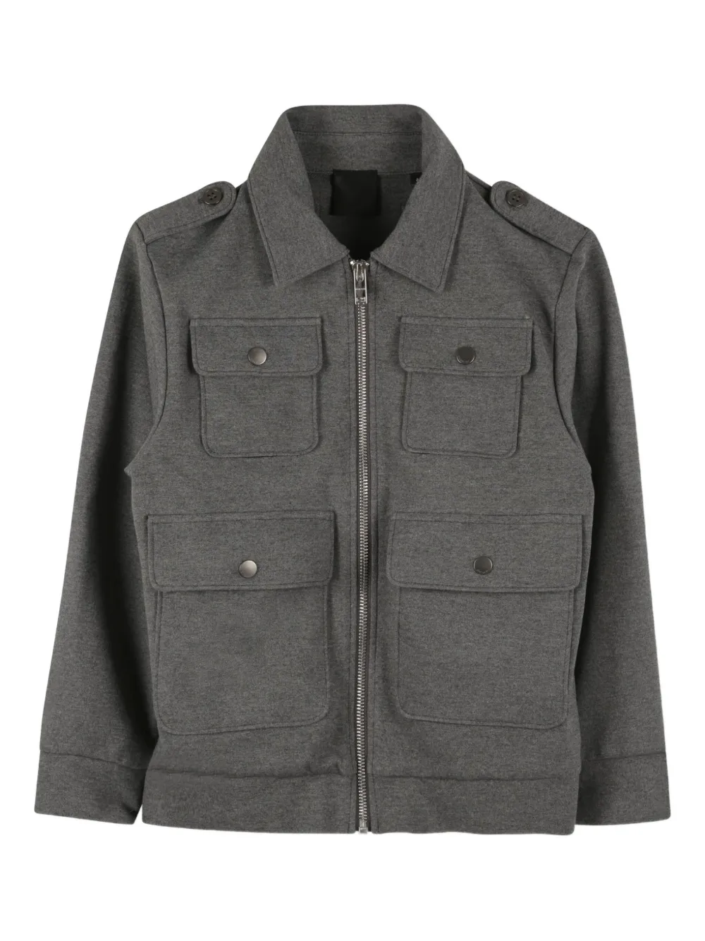 Givenchy Kids Legerjack met rits Grijs