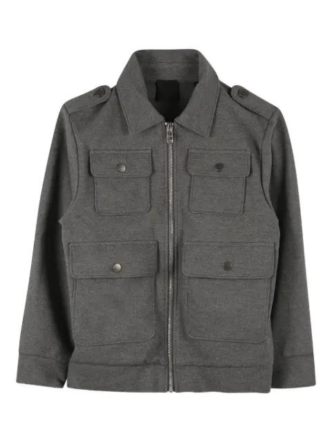 Givenchy Kids Jaqueta militar com zíper