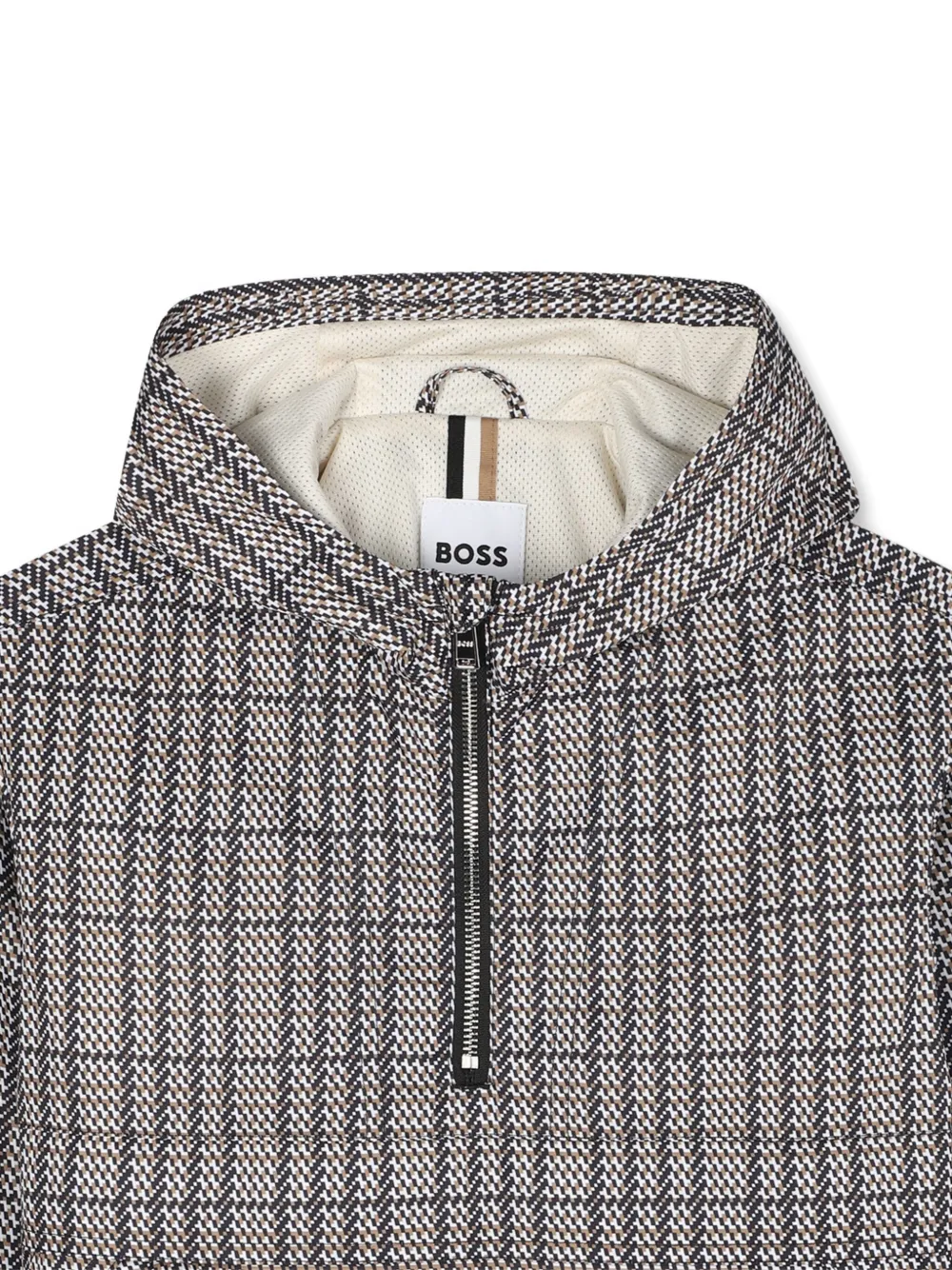 BOSS Kidswear Gewatteerd jack Grijs