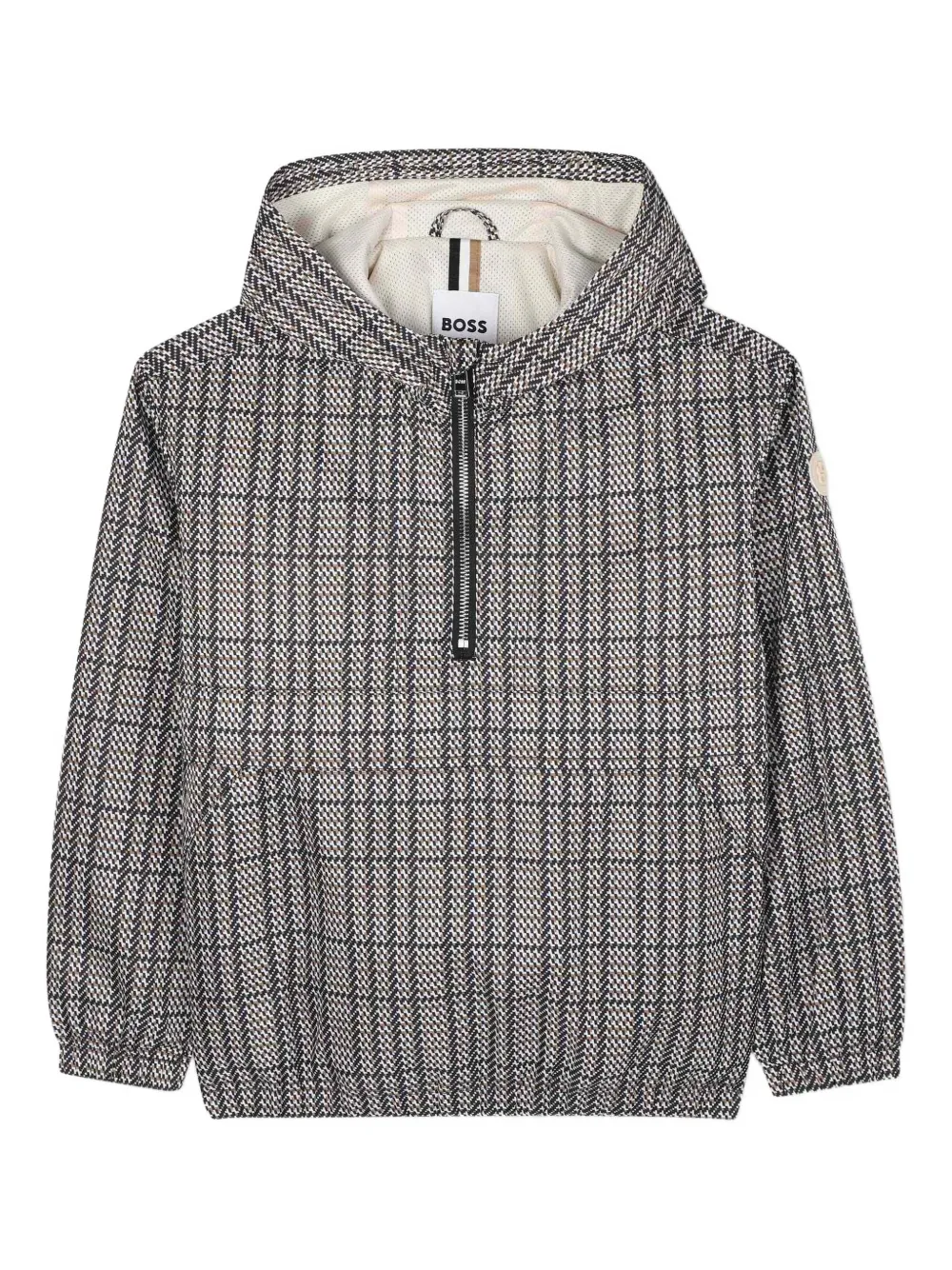 BOSS Kidswear Gewatteerd jack Grijs