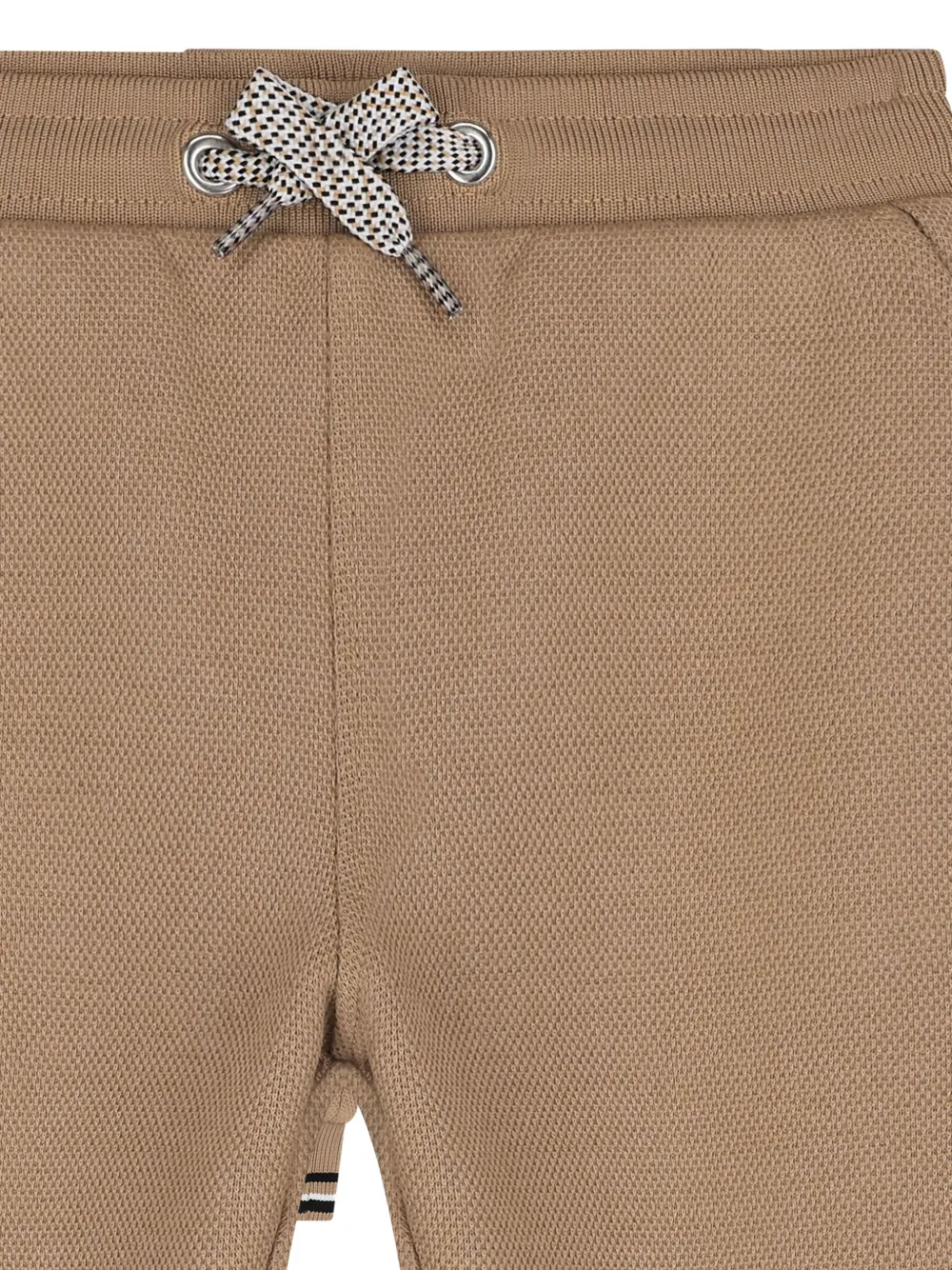 Bosswear Textured-drawstring Track Pants In Brown