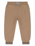 BOSS Kidswear textured-drawstring track pants - Brown