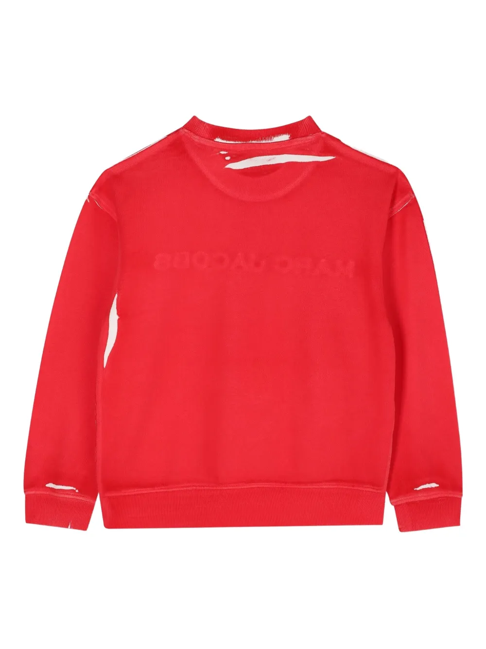 Marc Jacobs Kids logo-embroidered crew-neck sweatshirt | Red | Image 1