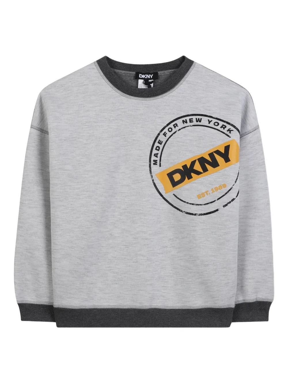 Dkny Kids Sweater met logoprint Grijs