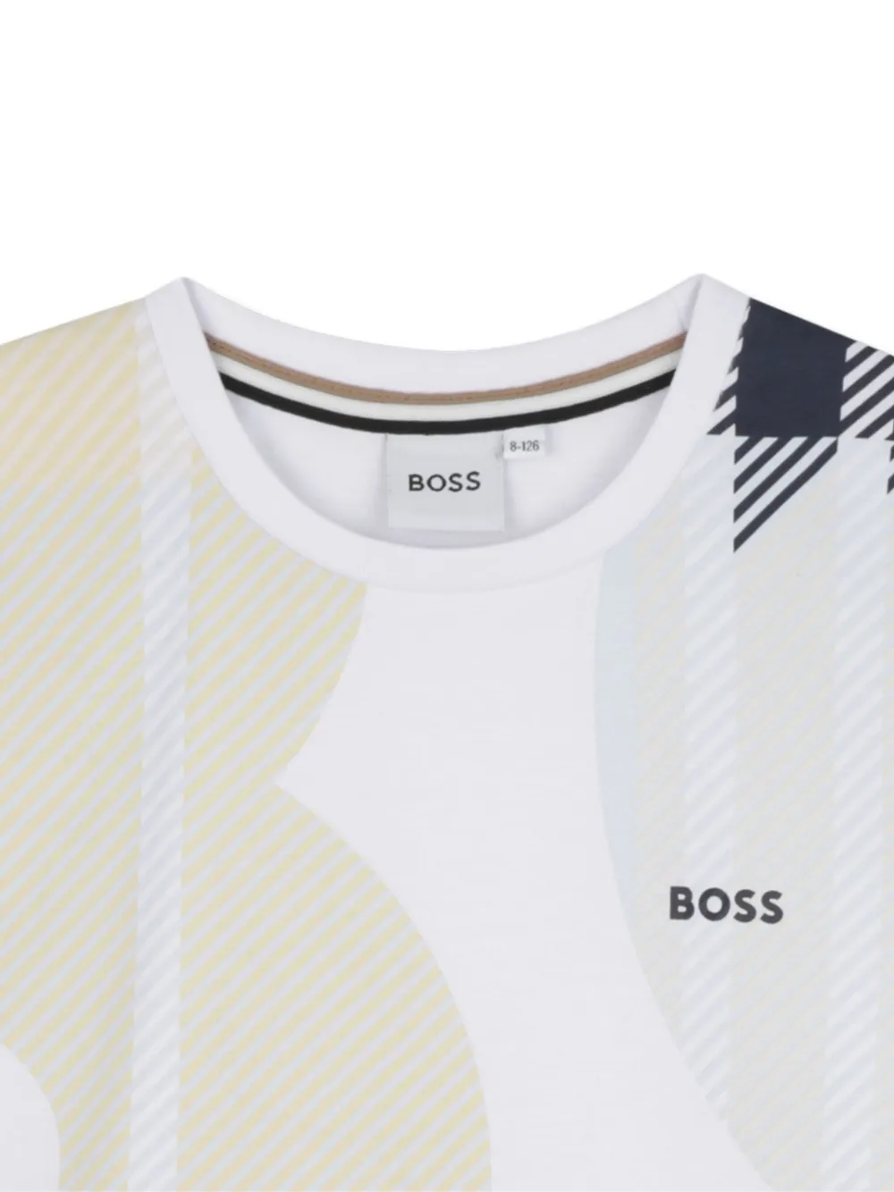 BOSS Kidswear T-shirt met grafische print Wit