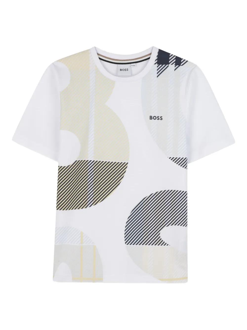 BOSS Kidswear T-shirt met grafische print Wit