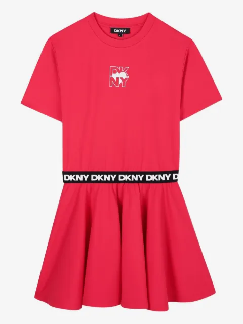 Dkny Kids logo-waistband dress