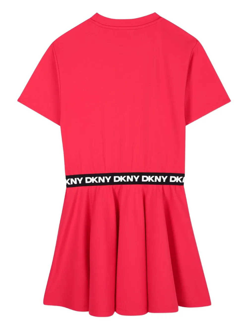Dkny Kids Jurk met logo tailleband Rood