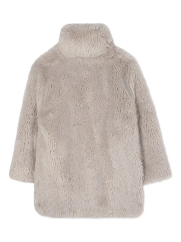 Chloé Kids faux-fur Coat | Grey | FARFETCH ZA