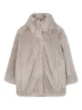 Chloé Kids faux-fur coat - Grey
