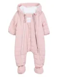 BOSS Kidswear quilted baby snowsuit - Pink