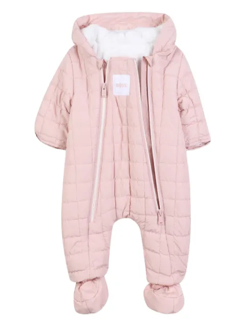 BOSS Kidswear quilted baby snowsuit