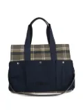Chloé Kids plaid canvas changing bags - Blue