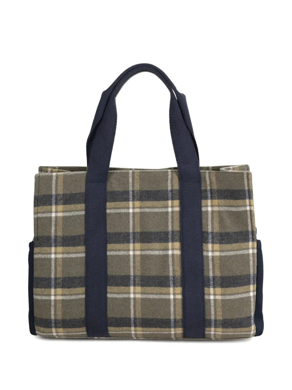 Chloé Kids Geruite canvas luiertas Blauw