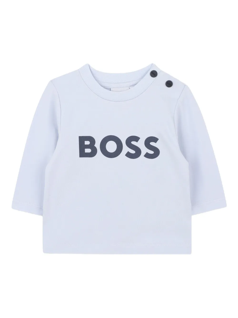 BOSS Kidswear Ribfluwelen tuinbroek Blauw